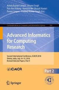 bokomslag Advanced Informatics for Computing Research