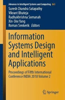 Information Systems Design and Intelligent Applications 1