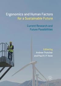 bokomslag Ergonomics and Human Factors for a Sustainable Future