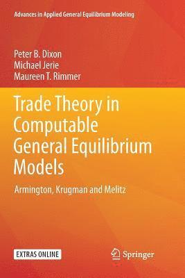 bokomslag Trade Theory in Computable General Equilibrium Models