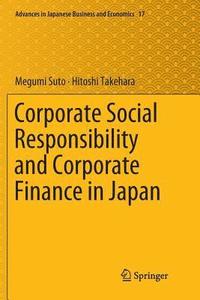 bokomslag Corporate Social Responsibility and Corporate Finance in Japan