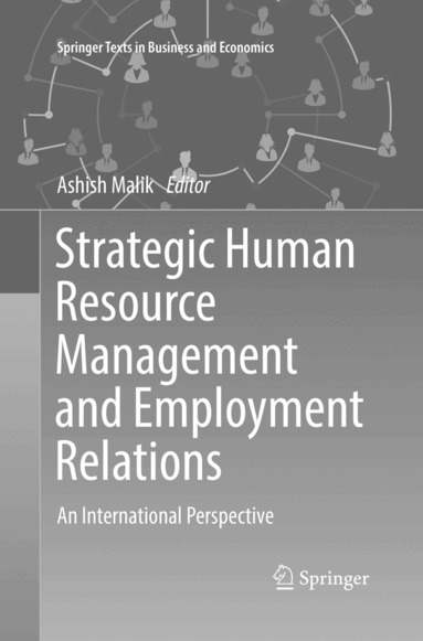 Ashish Malik - Strategic Human Resource Management and Employment Relations, Häftad