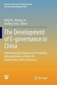 bokomslag Development of E-governance in China