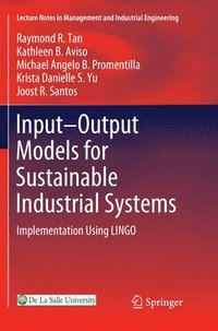 bokomslag Input-Output Models for Sustainable Industrial Systems