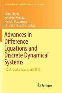 bokomslag Advances in Difference Equations and Discrete Dynamical Systems