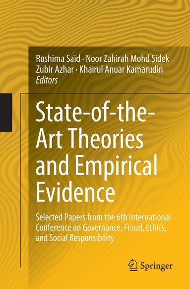 Roshima Said, Noor Zahirah Mohd Sidek, Zubir Azhar, Khairul Anuar Kamarudin - State-of-the-Art Theories and Empirical Evidence, Häftad