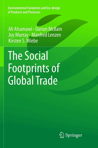 Ali Alsamawi, Darian McBain, Joy Murray, Manfred Lenzen, Kirsten S. Wiebe - Social Footprints of Global Trade, Häftad