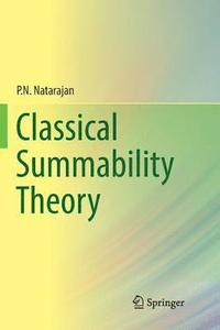 bokomslag Classical Summability Theory