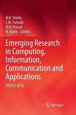 bokomslag Emerging Research in Computing, Information, Communication and Applications