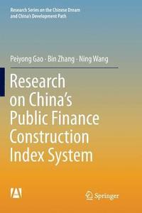 bokomslag Research on Chinas Public Finance Construction Index System