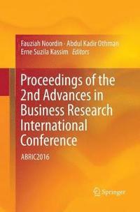 bokomslag Proceedings of the 2nd Advances in Business Research International Conference