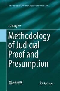 bokomslag Methodology of Judicial Proof and Presumption