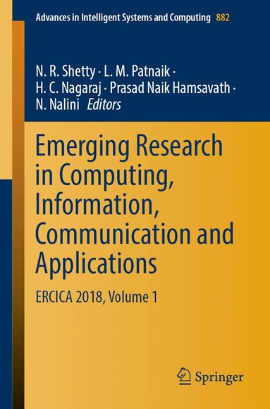 N. R. Shetty, L. M. Patnaik, H. C. Nagaraj, Prasad Naik Hamsavath, N. Nalini - Emerging Research in Computing, Information, Communication and Applications, Häftad