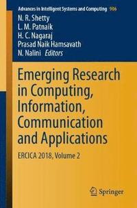 bokomslag Emerging Research in Computing, Information, Communication and Applications