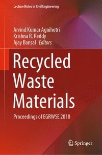bokomslag Recycled Waste Materials