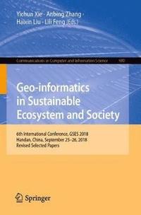 bokomslag Geo-informatics in Sustainable Ecosystem and Society