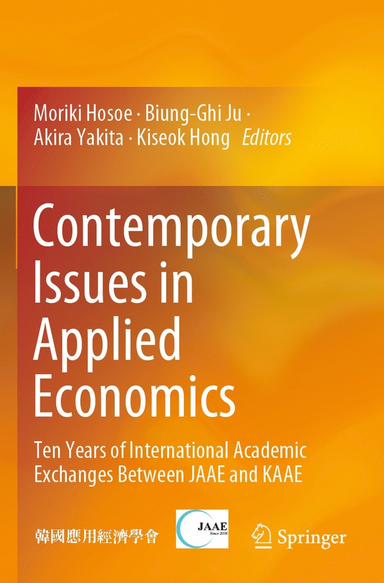 Moriki Hosoe, Biung-Ghi Ju, Akira Yakita, Kiseok Hong - Contemporary Issues in Applied Economics, Häftad