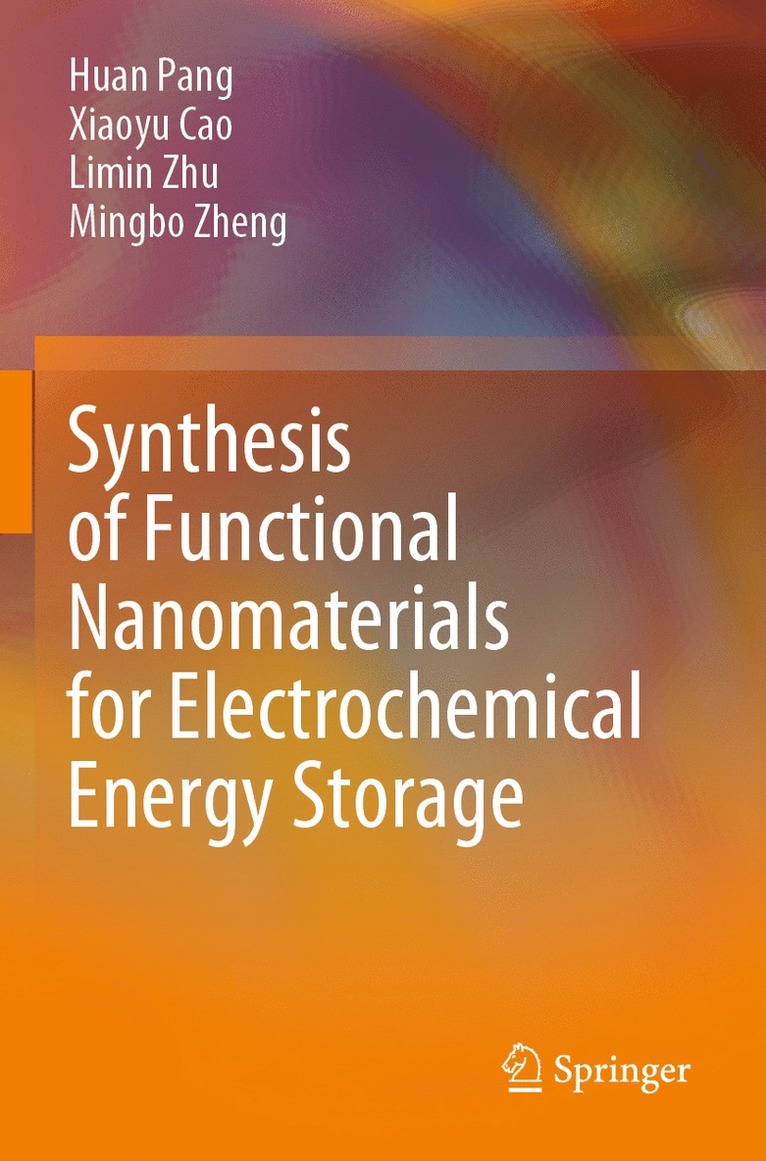 Huan Pang, Xiaoyu Cao, Limin Zhu, Mingbo Zheng - Synthesis of Functional Nanomaterials for Electrochemical Energy Storage, Häftad