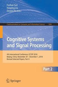 bokomslag Cognitive Systems and Signal Processing