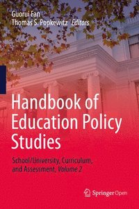 bokomslag Handbook of Education Policy Studies