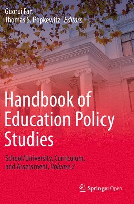 bokomslag Handbook of Education Policy Studies