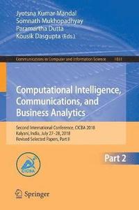 bokomslag Computational Intelligence, Communications, and Business Analytics