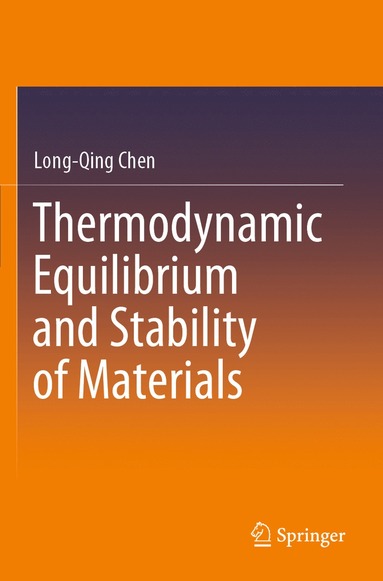 bokomslag Thermodynamic Equilibrium and Stability of Materials