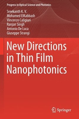 bokomslag New Directions in Thin Film Nanophotonics