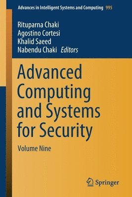 bokomslag Advanced Computing and Systems for Security