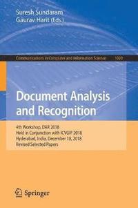 bokomslag Document Analysis and Recognition