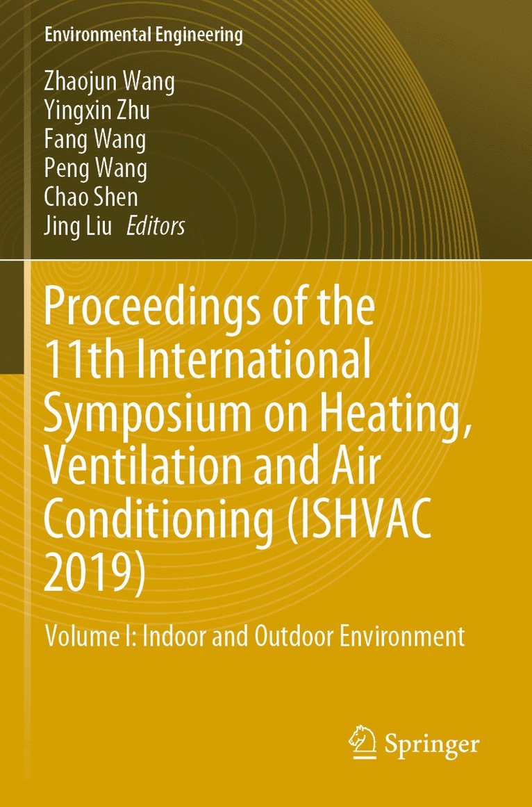 Proceedings of the 11th International Symposium on Heating, Ventilation and Air Conditioning (ISHVAC 2019) 1