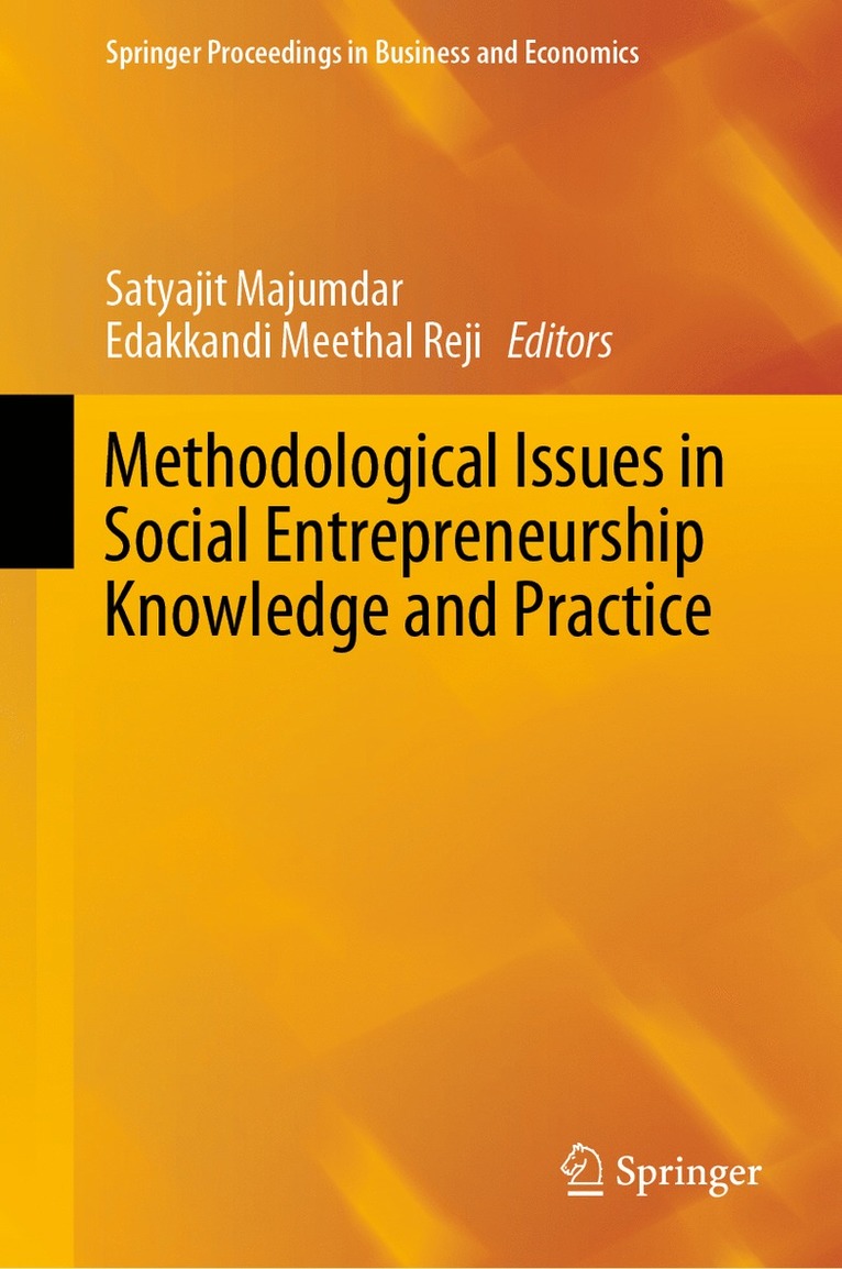 Satyajit Majumdar, Edakkandi Meethal Reji - Methodological Issues in Social Entrepreneurship Knowledge and Practice, Inbunden