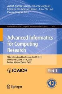 bokomslag Advanced Informatics for Computing Research