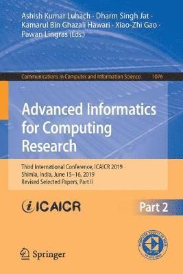 bokomslag Advanced Informatics for Computing Research