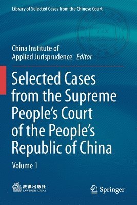 bokomslag Selected Cases from the Supreme Peoples Court of the Peoples Republic of China