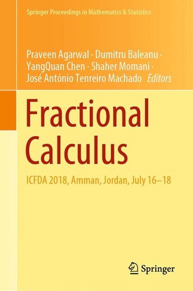 Praveen Agarwal, Dumitru Baleanu, YangQuan Chen, Shaher Momani, José António Tenreiro Machado - Fractional Calculus, Inbunden