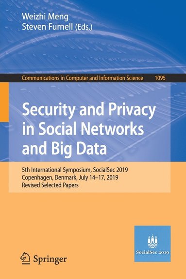 bokomslag Security and Privacy in Social Networks and Big Data