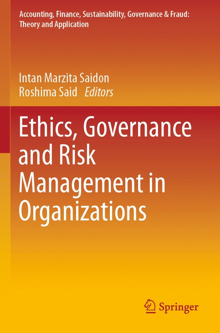 Intan Marzita Saidon, Roshima Said - Ethics, Governance and Risk Management in Organizations, Häftad