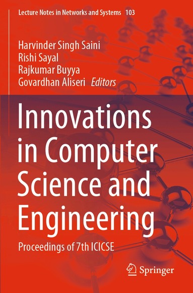 Harvinder Singh Saini, Rishi Sayal, Rajkumar Buyya, Govardhan Aliseri - Innovations in Computer Science and Engineering, Häftad