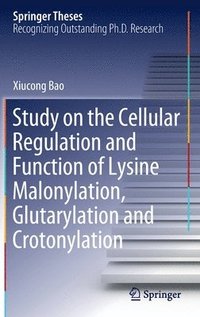 bokomslag Study on the Cellular Regulation and Function of Lysine Malonylation, Glutarylation and Crotonylation