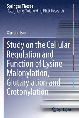 bokomslag Study on the Cellular Regulation and Function of Lysine Malonylation, Glutarylation and Crotonylation