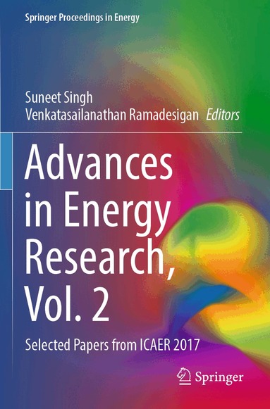 Suneet Singh, Venkatasailanathan Ramadesigan - Advances in Energy Research, Vol. 2, Häftad