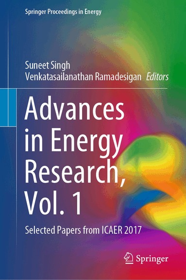 Suneet Singh, Venkatasailanathan Ramadesigan - Advances in Energy Research, Vol. 1, Inbunden