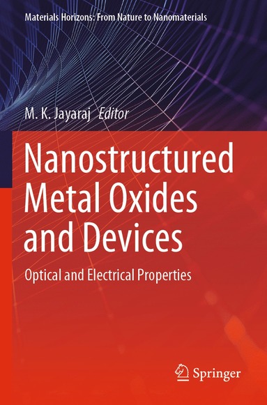 bokomslag Nanostructured Metal Oxides and Devices