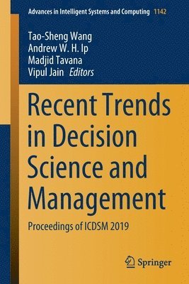 bokomslag Recent Trends in Decision Science and Management