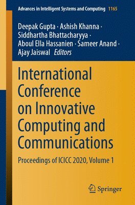 Deepak Gupta, Ashish Khanna, Siddhartha Bhattacharyya, Aboul Ella Hassanien, Sameer Anand, Ajay Jaiswal - International Conference on Innovative Computing and Communications, Häftad