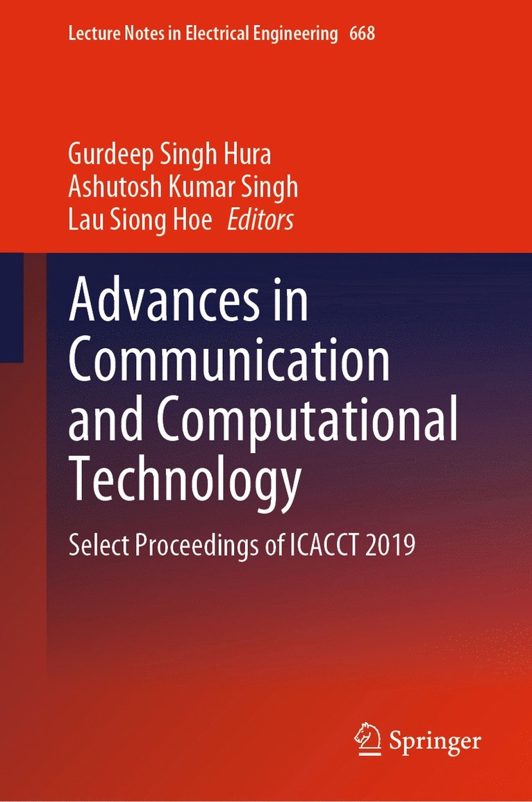 Advances in Communication and Computational Technology 1