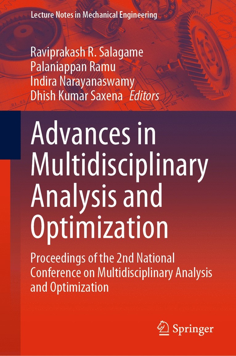 Advances in Multidisciplinary Analysis and Optimization 1