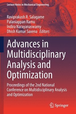 Advances in Multidisciplinary Analysis and Optimization 1