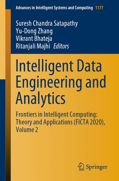 Suresh Chandra Satapathy, Yu-Dong Zhang, Vikrant Bhateja, Ritanjali Majhi - Intelligent Data Engineering and Analytics, Häftad